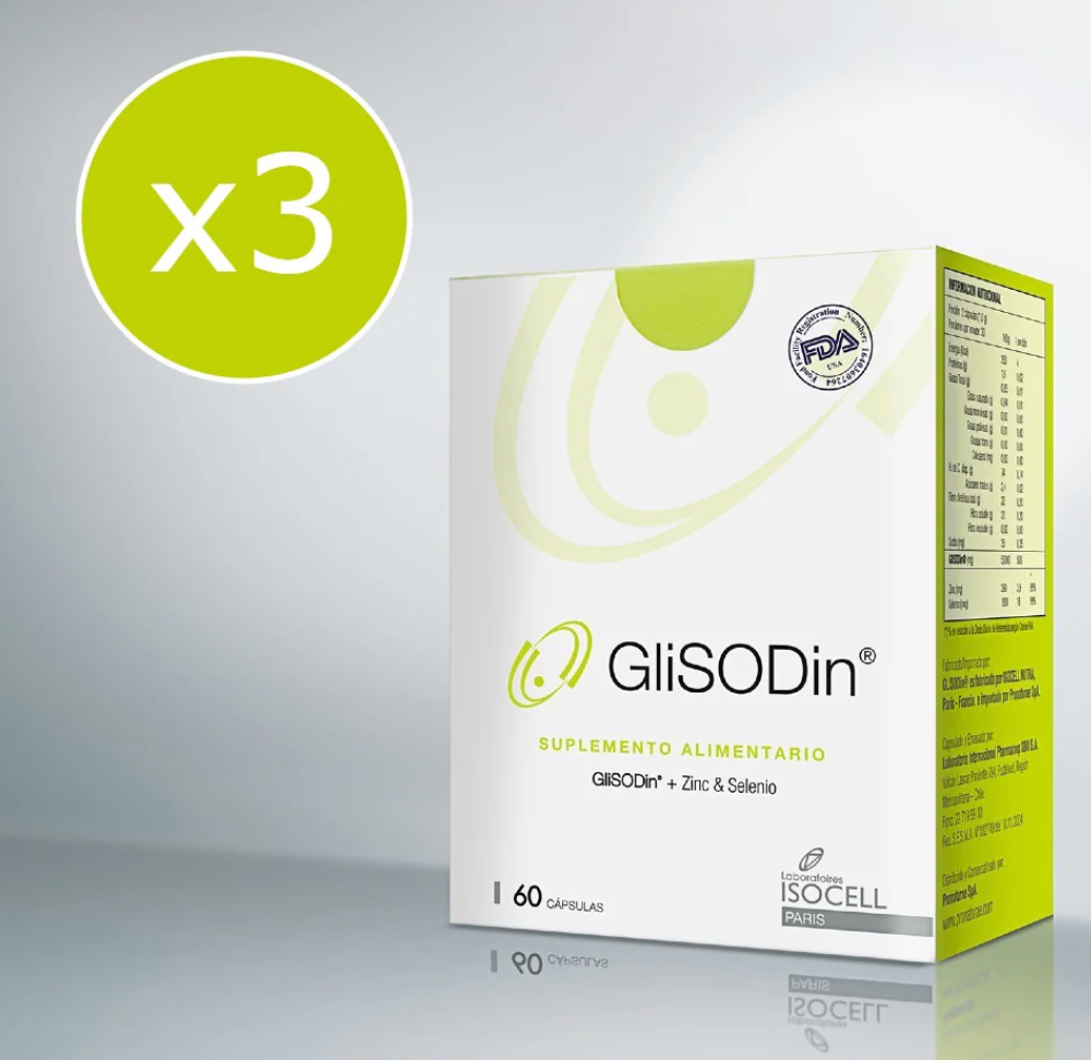 GliSODin - Mejorando tu Piel desde adentro - Tratamiento en cápsulas para 3 meses